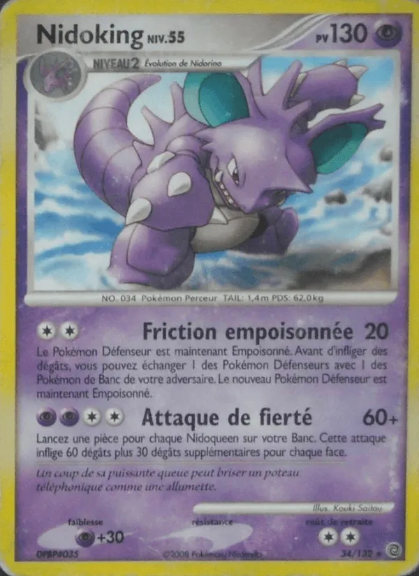 Nidoking · Merveilles Secrètes 34/132