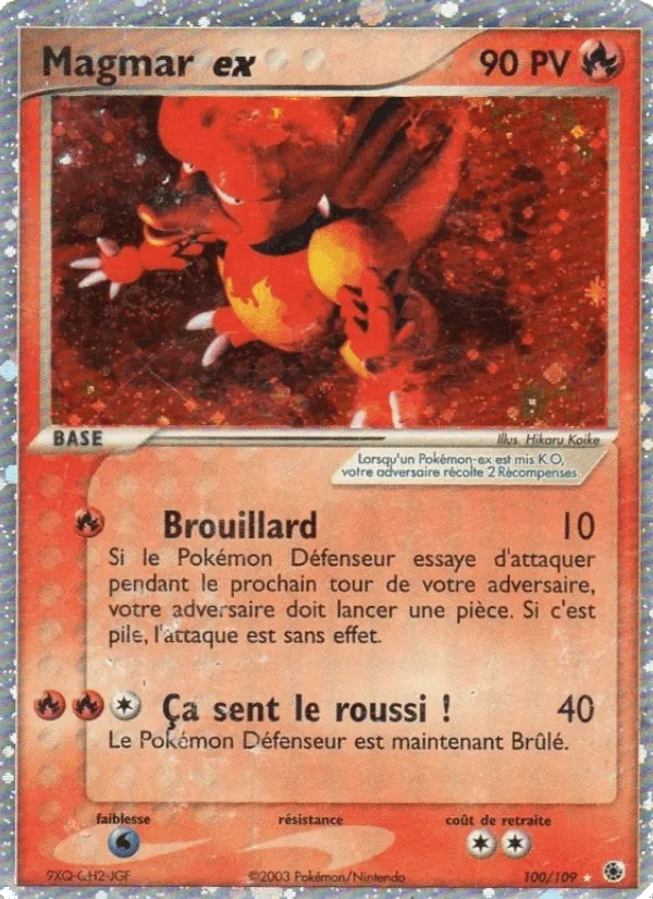 Magmar ex · EX Rubis & Saphir 100/109