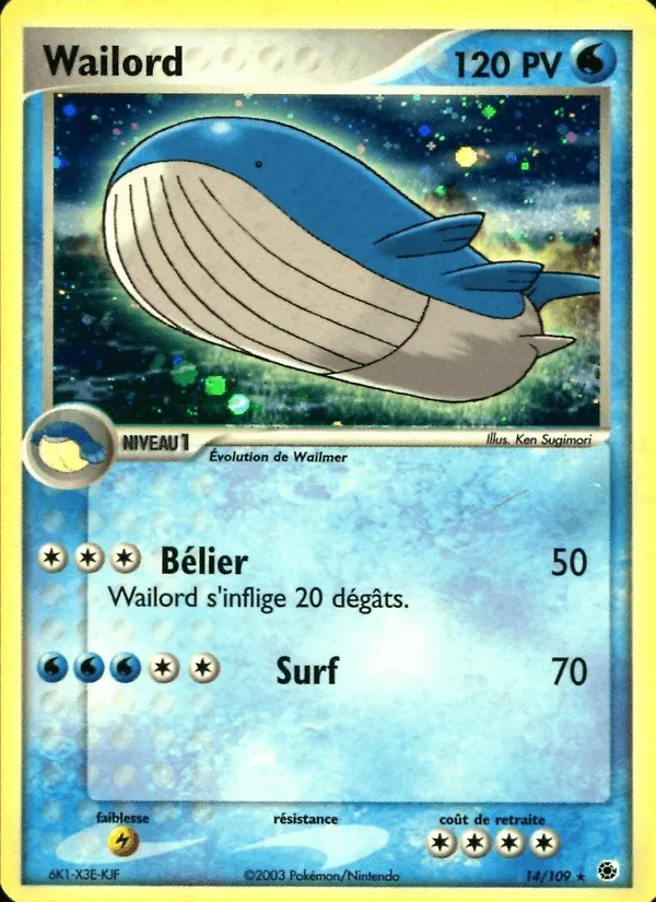 Wailord · EX Rubis & Saphir 14/109