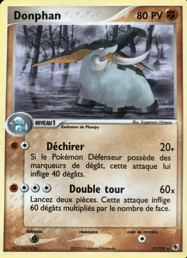 Donphan · EX Rubis & Saphir 17/109