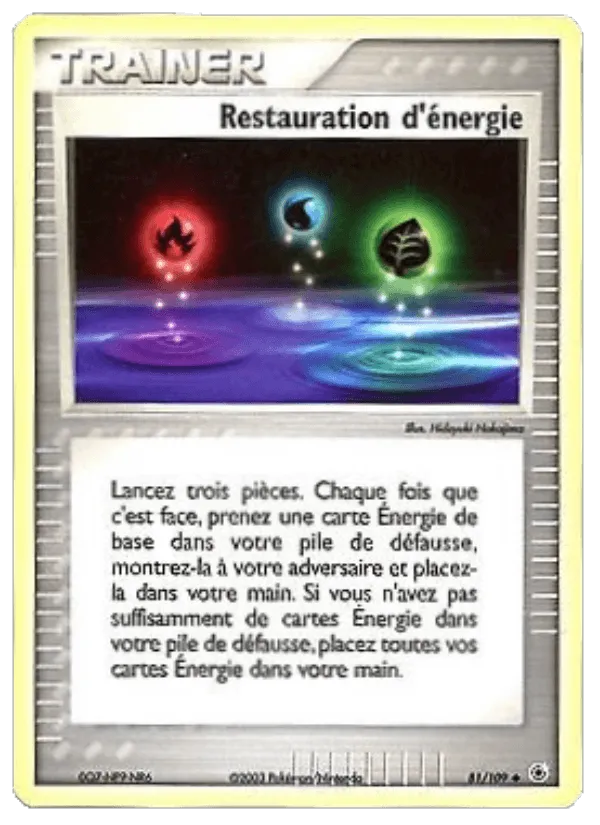 Restauration d'énergie · EX Rubis & Saphir 81/109