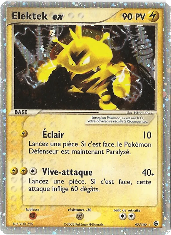 Elektek ex · EX Rubis & Saphir 97/109