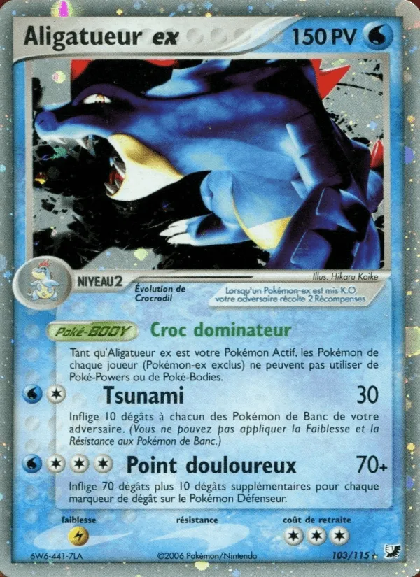 Aligatueur ex · EX Forces Cachées 103/115