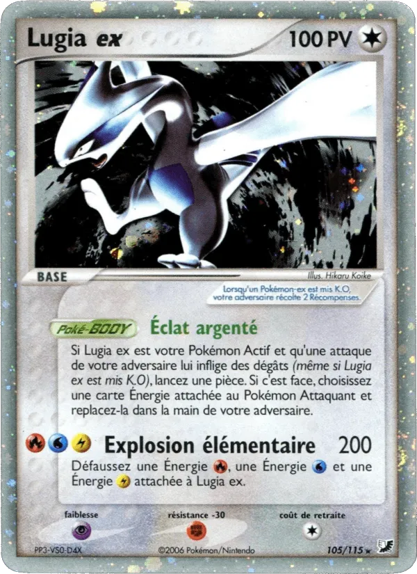 Lugia ex · EX Forces Cachées 105/115