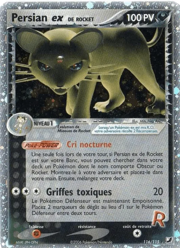 Persian ex de Rocket · EX Forces Cachées 116/115