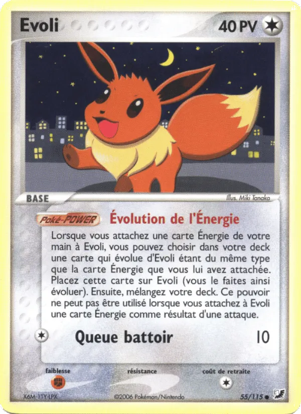 Evoli · EX Forces Cachées 55/115