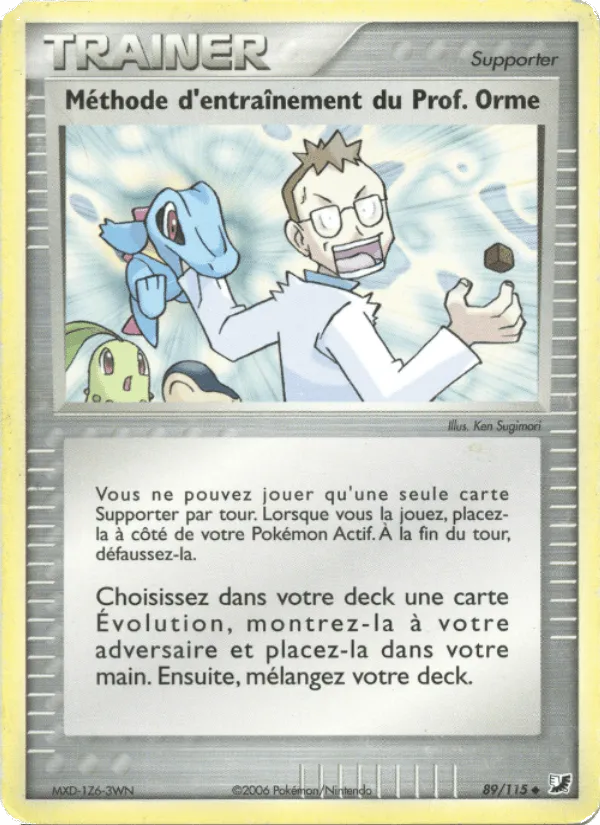 Méthode d'entraînement du Prof. Orme · EX Forces Cachées 89/115