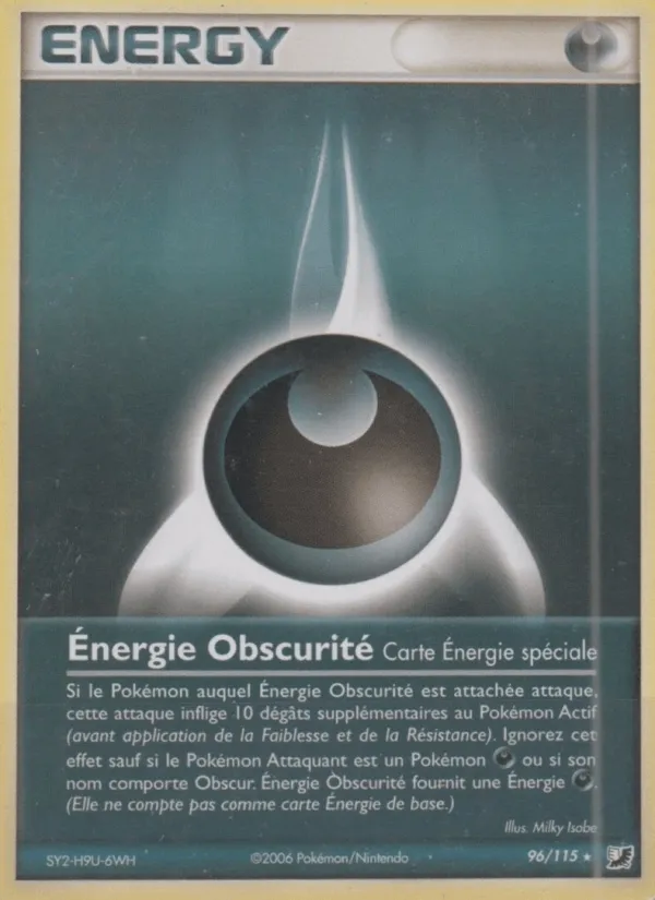 Énergie Obscurité · EX Forces Cachées 96/115