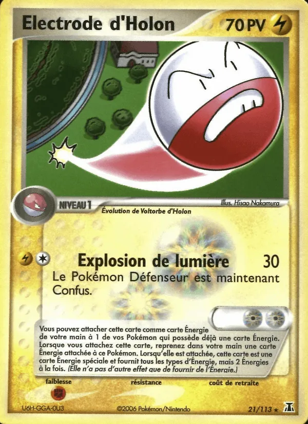 Electrode d'Holon · EX Espèces Delta 21/113