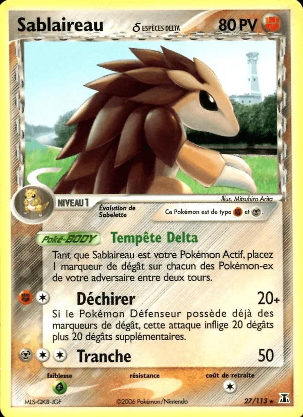 Sablaireau δ · EX Espèces Delta 27/113