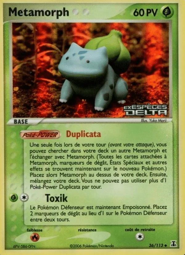 Métamorph · EX Espèces Delta 36/113