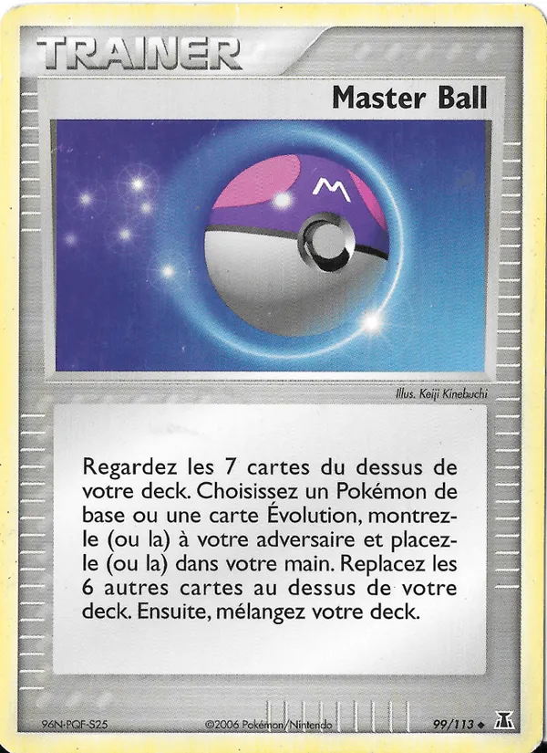 Master Ball · EX Espèces Delta 99/113