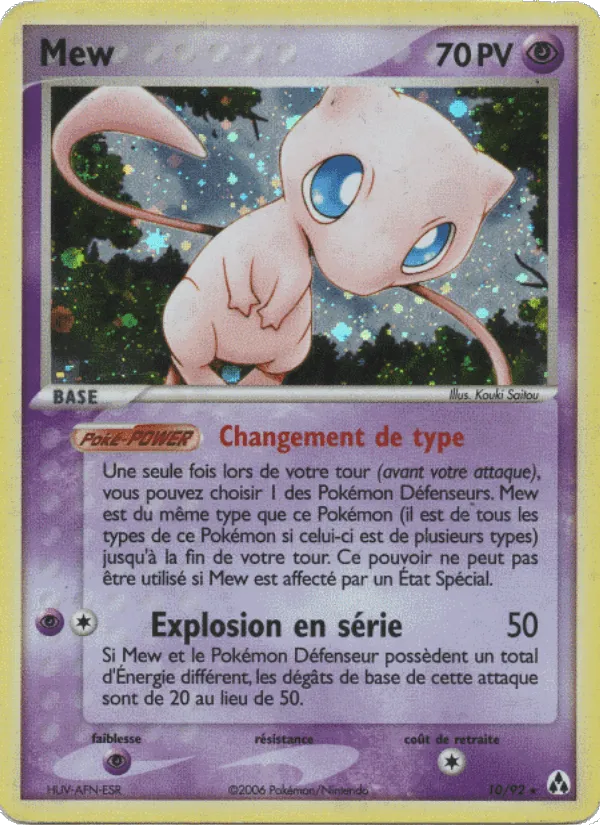 Mew · EX Créateurs de légendes 10/92