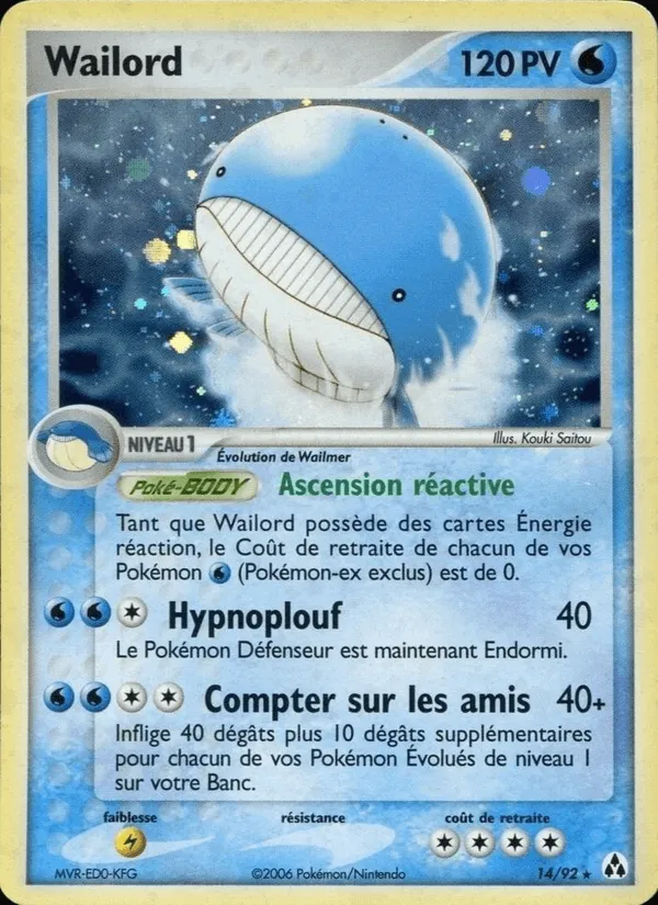 Wailord · EX Créateurs de légendes 14/92