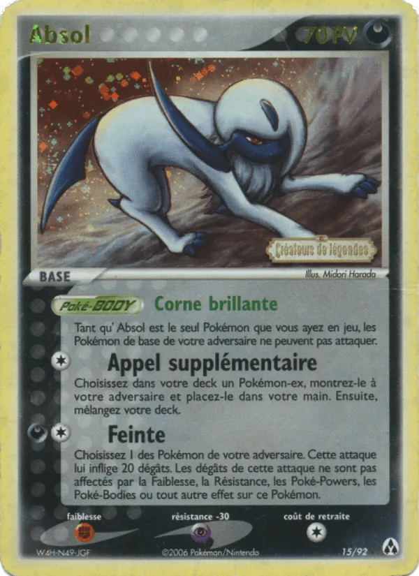 Absol · EX Créateurs de légendes 15/92
