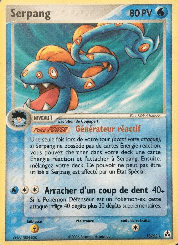 Serpang · EX Créateurs de légendes 18/92