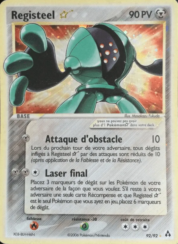 Registeel ☆ · EX Créateurs de légendes 92/92