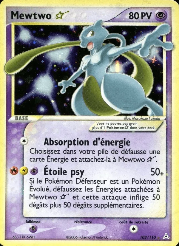Mewtwo ☆ · EX Fantômes Holon 103/110
