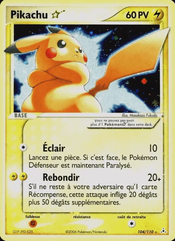 Pikachu ☆ · EX Fantômes Holon 104/110