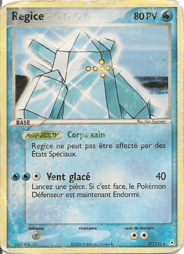 Regice · EX Fantômes Holon 27/110