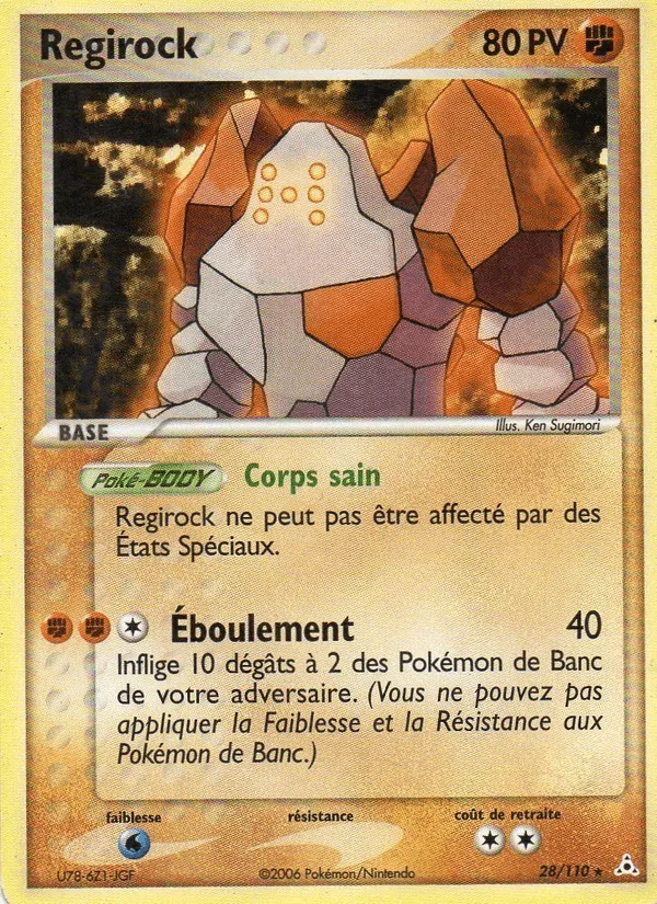 Regirock · EX Fantômes Holon 28/110