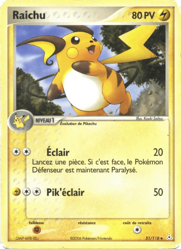 Raichu · EX Fantômes Holon 51/110