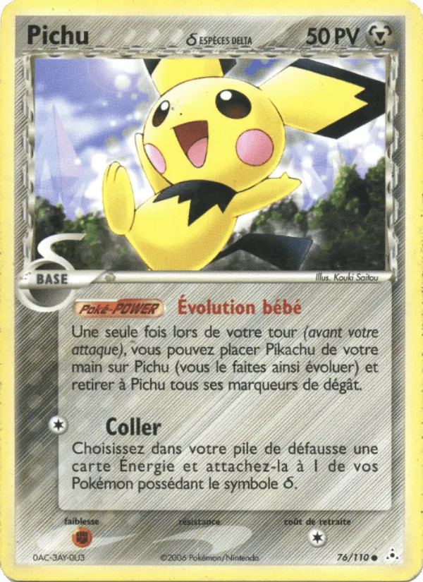 Pichu δ · EX Fantômes Holon 76/110