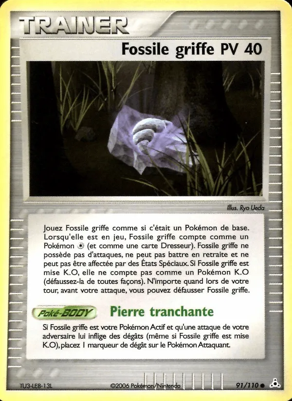 Fossile griffe · EX Fantômes Holon 91/110