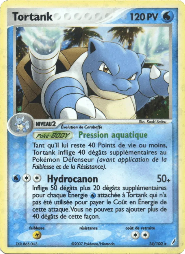 Tortank · EX Gardiens de Cristal 14/100