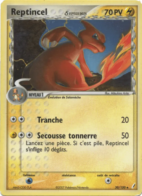 Reptincel δ · EX Gardiens de Cristal 30/100
