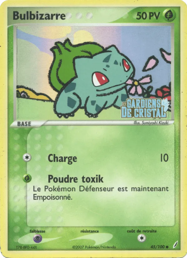 Bulbizarre · EX Gardiens de Cristal 45/100