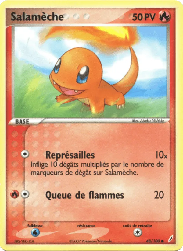 Salamèche · EX Gardiens de Cristal 48/100