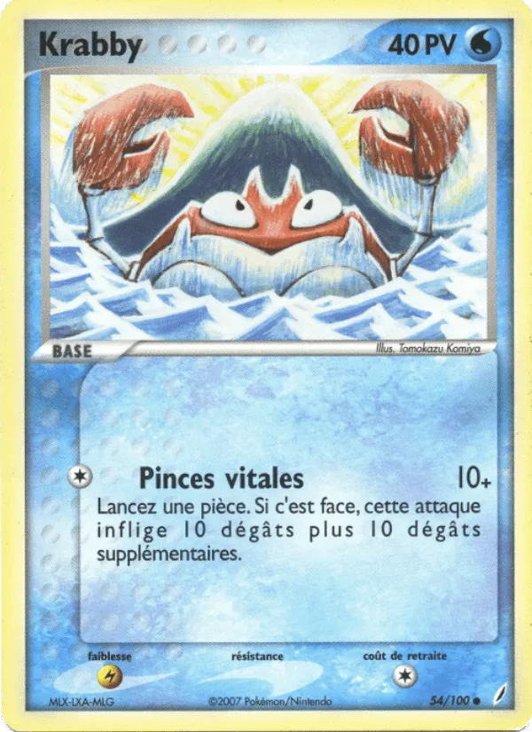 Krabby · EX Gardiens de Cristal 54/100