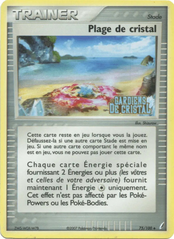 Plage de cristal · EX Gardiens de Cristal 75/100