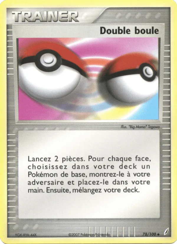 Double boule · EX Gardiens de Cristal 78/100