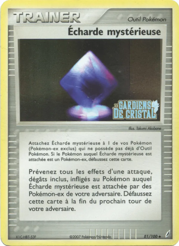 Écharde mystérieuse · EX Gardiens de Cristal 81/100