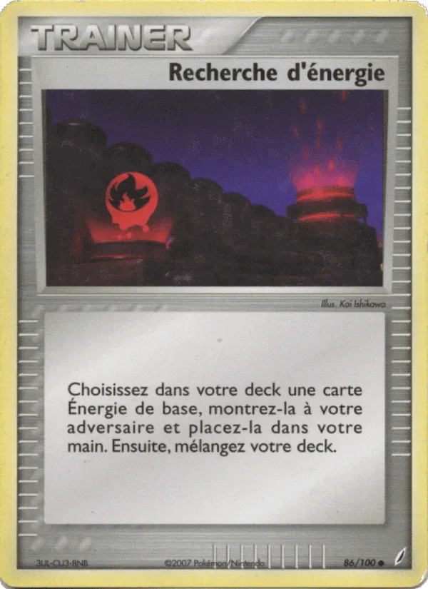Recherche d'énergie · EX Gardiens de Cristal 86/100