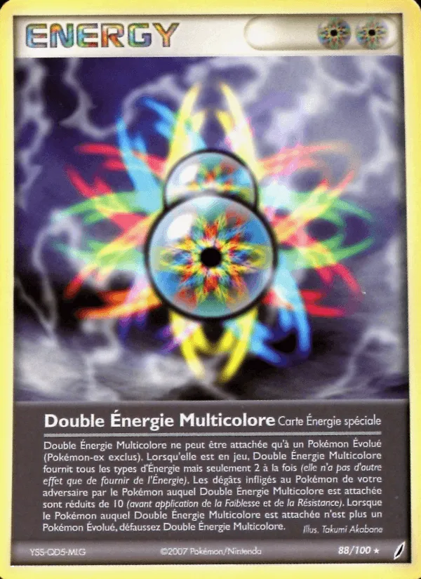Double Énergie Multicolore · EX Gardiens de Cristal 88/100