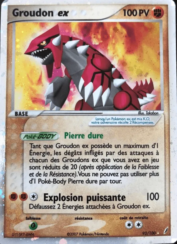 Groudon ex · EX Gardiens de Cristal 93/100