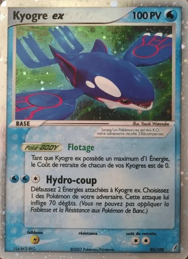Kyogre ex · EX Gardiens de Cristal 95/100