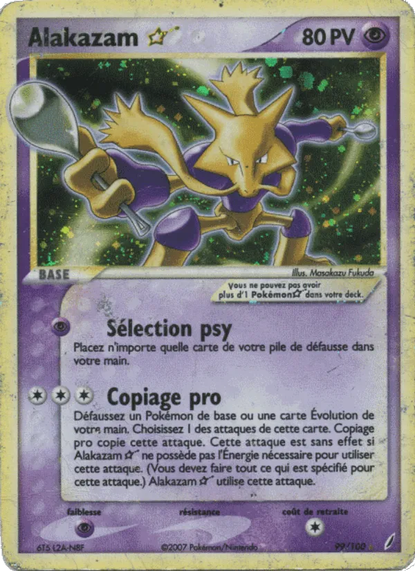 Alakazam ☆ · EX Gardiens de Cristal 99/100