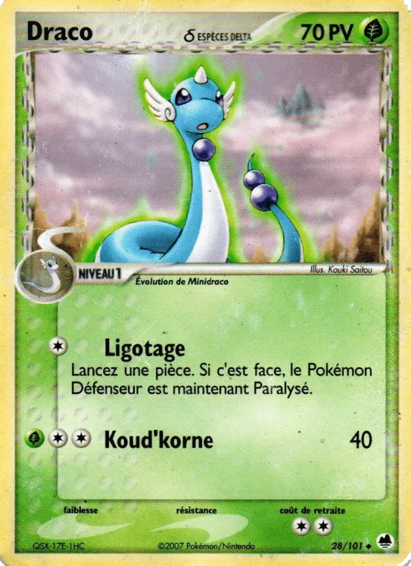 Draco δ · EX Île des Dragons 28/101