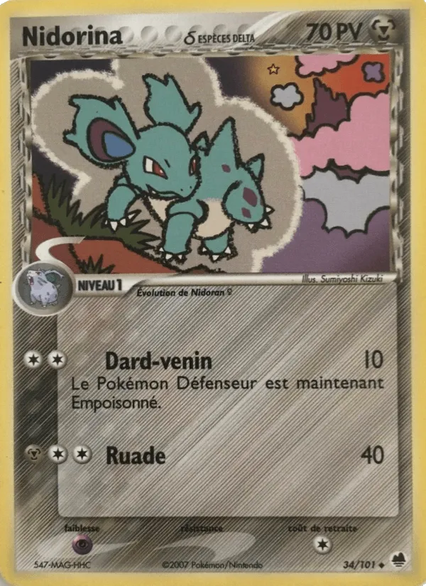 Nidorina δ · EX Île des Dragons 34/101