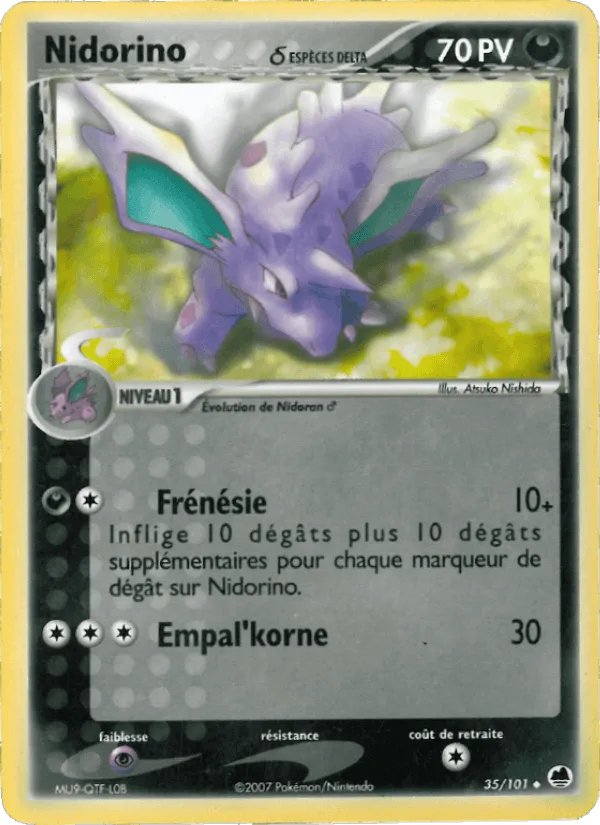 Nidorino δ · EX Île des Dragons 35/101
