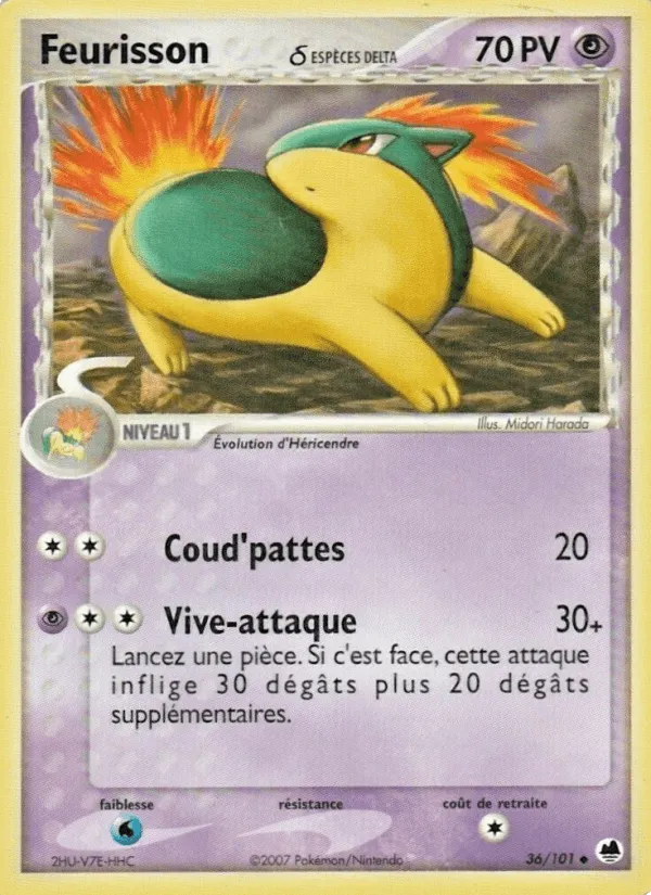 Feurisson δ · EX Île des Dragons 36/101