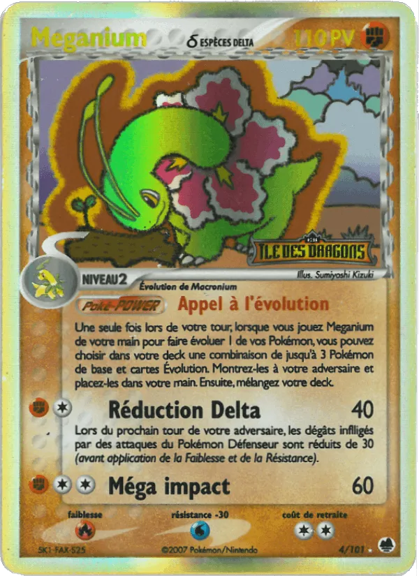 Meganium δ · EX Île des Dragons 4/101