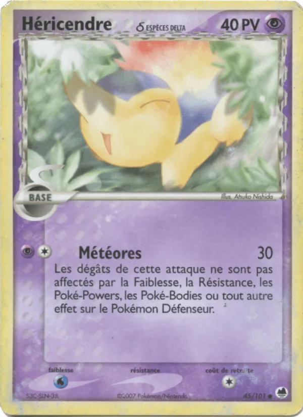Héricendre δ · EX Île des Dragons 45/101