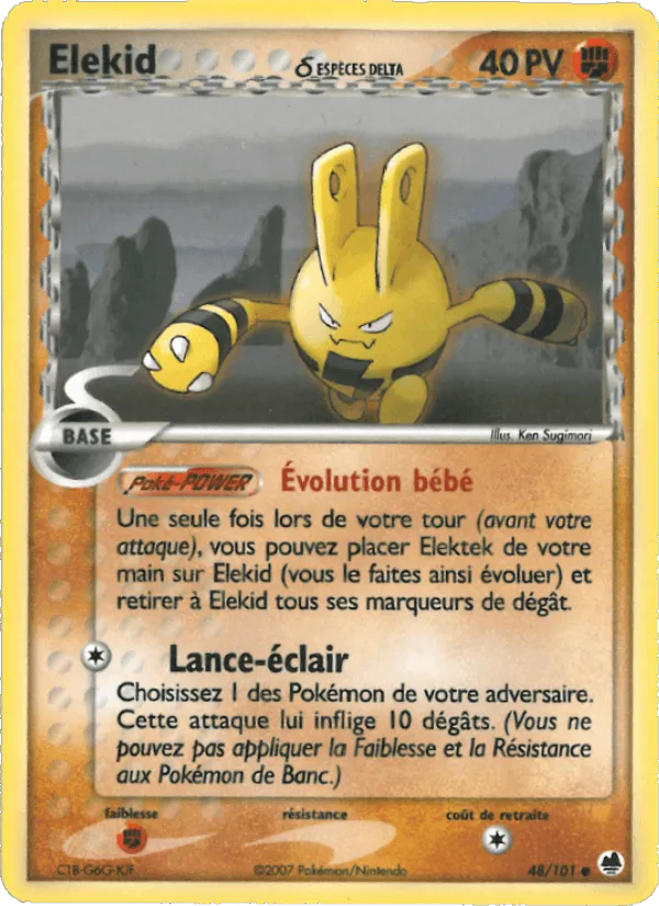 Elekid δ · EX Île des Dragons 48/101
