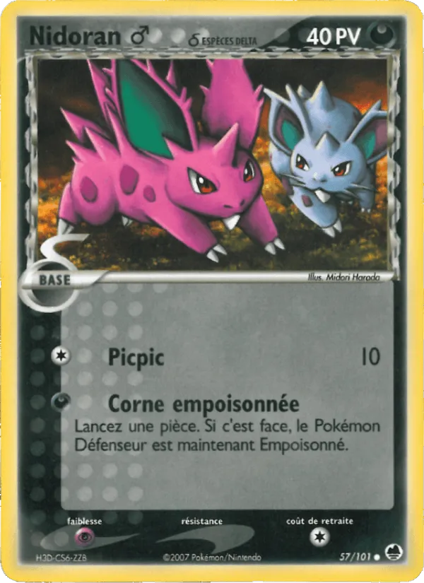 Nidoran ♂ δ · EX Île des Dragons 57/101