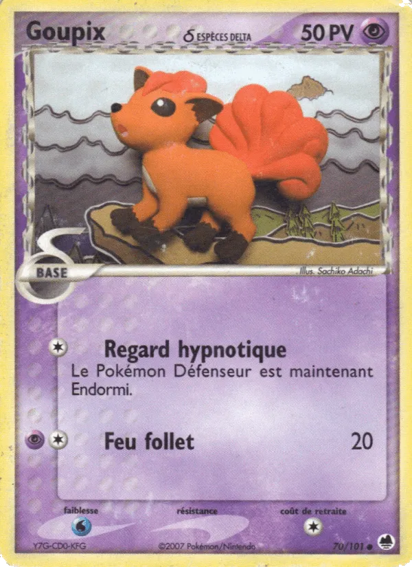 Goupix δ · EX Île des Dragons 70/101